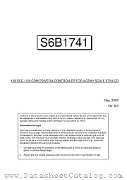 S6B1741 datasheet pdf Samsung Electronic