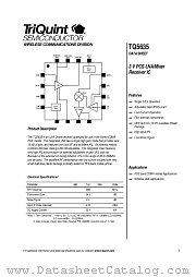 TQ5635 datasheet pdf TriQuint Semiconductor
