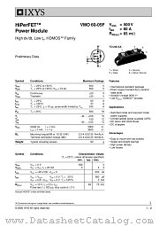 VMO60-05F datasheet pdf IXYS