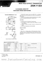 2SK1133-T2B datasheet pdf NEC