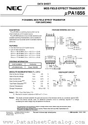UPA1856GR-9JG-E1 datasheet pdf NEC