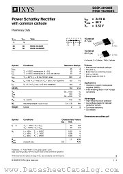 DSSK28-006B datasheet pdf IXYS