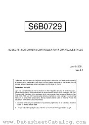 S6B0729X datasheet pdf Samsung Electronic