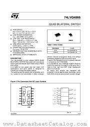 74LVQ4066 datasheet pdf ST Microelectronics