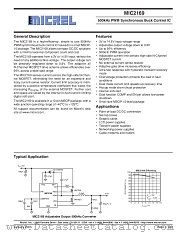 MIC2169 datasheet pdf Micrel Semiconductor