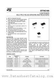 ST75C185C datasheet pdf ST Microelectronics