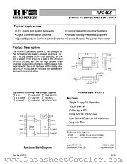 RF2495 datasheet pdf RF Micro Devices
