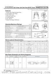 KAQY217 datasheet pdf Cosmo Electronics