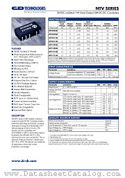 NTV0515M-R datasheet pdf C&D Technologies