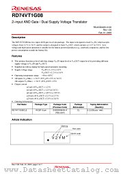 RD74VT1G08 datasheet pdf Renesas