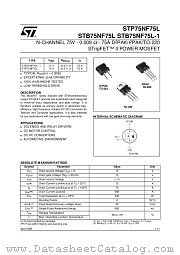 STB75NF75LT4 datasheet pdf ST Microelectronics