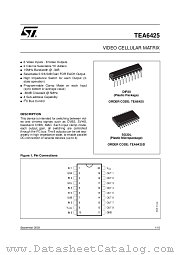 TEA6425D datasheet pdf ST Microelectronics