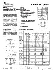 CD4042BPWR datasheet pdf Texas Instruments