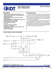 IDT74FCT833BSO datasheet pdf IDT