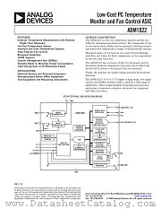 ADM1022ARQ-REEL datasheet pdf Analog Devices