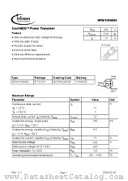 SPW11N60S5 datasheet pdf Infineon
