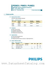 PIMD3 datasheet pdf Philips
