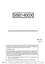 S6B1400X datasheet pdf Samsung Electronic