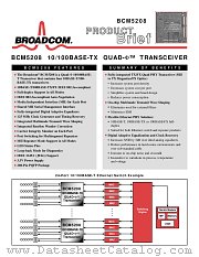 BCM5208 datasheet pdf Broadcom