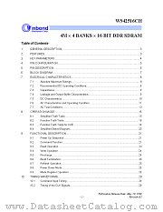 W942516CH-75 datasheet pdf Winbond Electronics