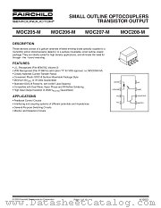 MOC207VM datasheet pdf Fairchild Semiconductor