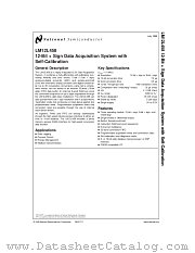 LM12L458CIV datasheet pdf National Semiconductor