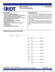 IDT2309NZ-1HPGI8 datasheet pdf IDT