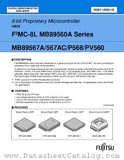 MB89567A datasheet pdf Fujitsu Microelectronics