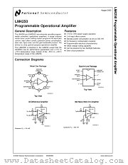 LM4250C MWA datasheet pdf National Semiconductor
