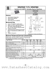 SRAF820 datasheet pdf Taiwan Semiconductor