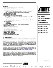 AT49BV163T datasheet pdf Atmel