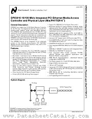 DP83816-MAAP datasheet pdf National Semiconductor