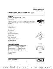 ZXMN10A08DN8 datasheet pdf Zetex Semiconductors