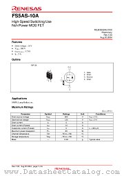 FS5AS-10A datasheet pdf Renesas