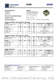 C4500 datasheet pdf Vectron