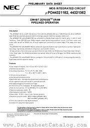 UPD44321182 datasheet pdf NEC