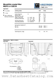 MQF21.4-1500/33 datasheet pdf Vectron