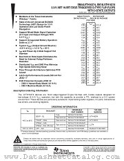 SN74LVTH16374ZQLR datasheet pdf Texas Instruments