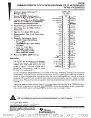 CDC930DLR datasheet pdf Texas Instruments