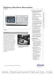 AWG520 datasheet pdf Tektronix