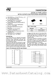 74VHCT573A datasheet pdf ST Microelectronics
