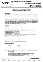 UPD160083NL-XXX datasheet pdf NEC