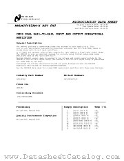 LMC6482AI MWA datasheet pdf National Semiconductor