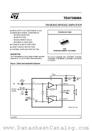 TDA7266MA datasheet pdf ST Microelectronics