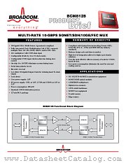 BCM8128 datasheet pdf Broadcom
