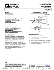 AD12400 datasheet pdf Analog Devices