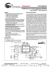 CY7C1302DV25-100BZXC datasheet pdf Cypress