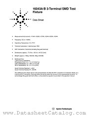 16043A datasheet pdf Agilent (Hewlett-Packard)