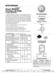 MTB75N05HD datasheet pdf ON Semiconductor