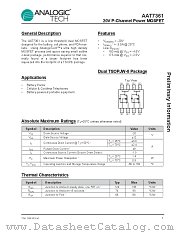AAT7361 datasheet pdf ANALOGIC TECH